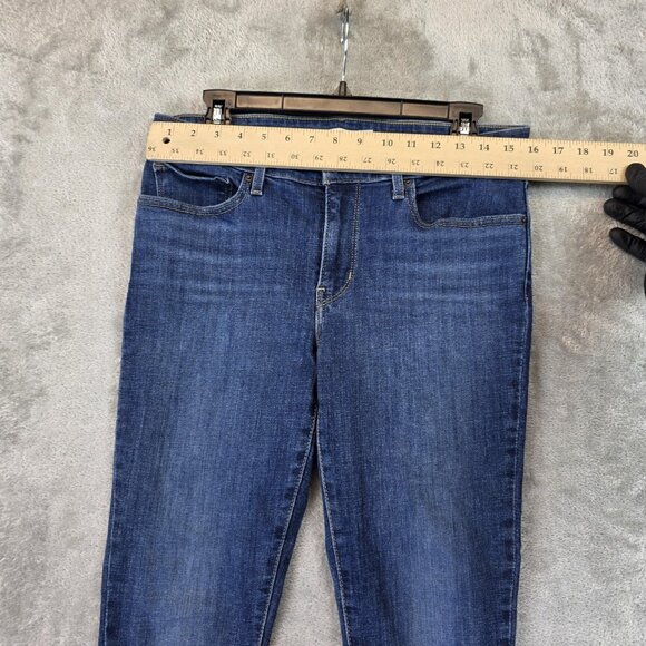 Levis 711 Skinny Ankle Jeans Womens Size 30 Blue Stretch Mid Rise Denim Pants - Picture 2 of 13